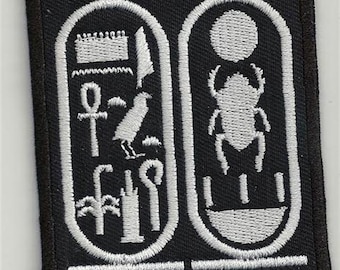 Pharaon Katush, Egypt, Re, Horus, Ptah, Oziris, Hathor, Anubis, Thoth, Bastet, Amon - embroidered patch, BUY3 GET4, 3,2 X 2,8 INCH