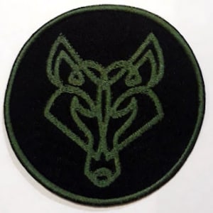 Celtic Wolf - embroidered patch, BUY3 GET4, 3,2 X 3,2 INCH
