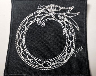 Viking Ouroboros  - embroidered patch, BUY3 GET4, 2,8 X 2,8 INCH