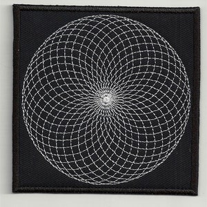 Sacred geometry 14  - embroidered patch, BUY3 GET4, 4 X 4  INCH