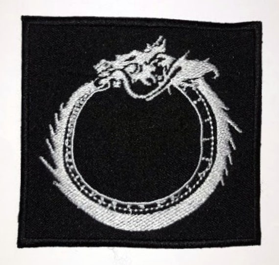 Egypt ouroborus 8 X 8 cm bordado parche