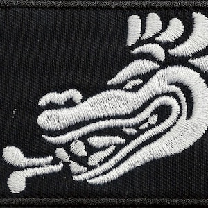 Aztek dragon - embroidered patch, BUY3 GET4, 2,4 X 3,2 INCH