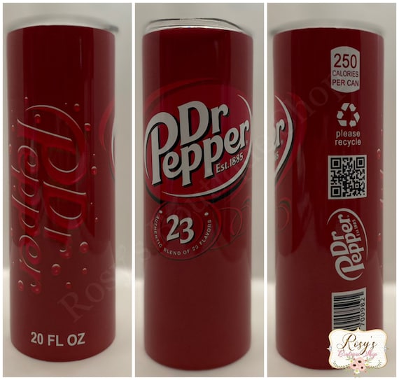 Dr.Pepper Tumbler with Ice lid topper