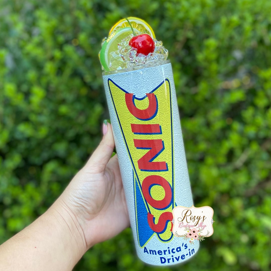 Sonic Drink 20oz Tumbler With Ice Lid Topper | Drinks 20oz Tumbler ...