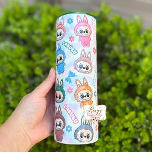 La bu bu Monsters Dolls 20oz Skinny Tall Tumbler | 20oz Tumblers | Colorful Monsters Tumblers | Gifts for Teens | Monsters Dolls Lovers Gift