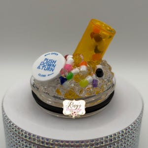 Rx Pills & Ice Acrylic Lid Topper: Skinny Tumbler Replacement