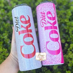 Personalized Diet Soda 20oz Tumbler: Stainless Steel Skinny Tumbler