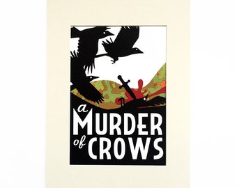 Murder of Crows Papercut