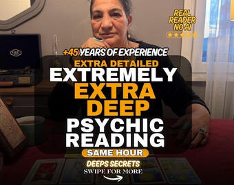 Extra Deep Psychic Reading, Extremely Detailed, Love Tarot, Future Predictions, Life Path, Accurate, Fast