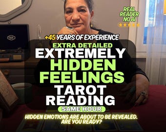 Hidden Feelings Tarot Reading | Reveal Secret Emotions, Intentions (Same Hour Delivery)
