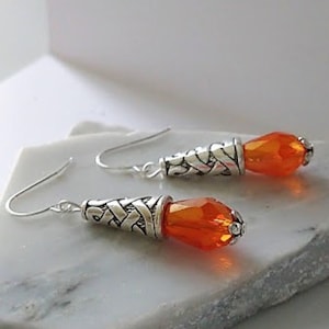 Autumn Sea Glass Dangle Earrings • Fall Everyday Jewelry • Boho Chic Minimalist Earrings • Coastal Beach Style Gifts for Her
