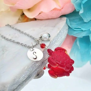 Turtle Necklace, Sea Turtle Jewelry, Turtle Charm Pendant, Beach Necklace, Chain Necklace, Turtle Gifts, Stainless Steel Necklace