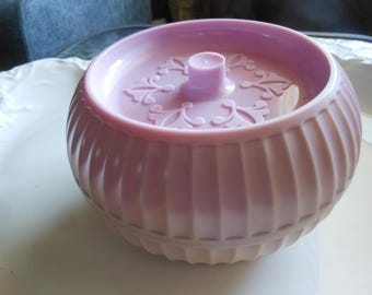 April Showers Plastic Container, New/Old Stock, including Puff, Mothers Day
