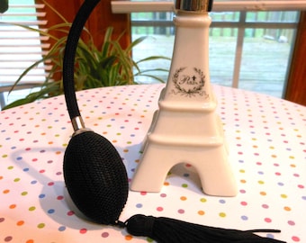 Vintage Ceramic Eiffel Tower Perfume Atomizer