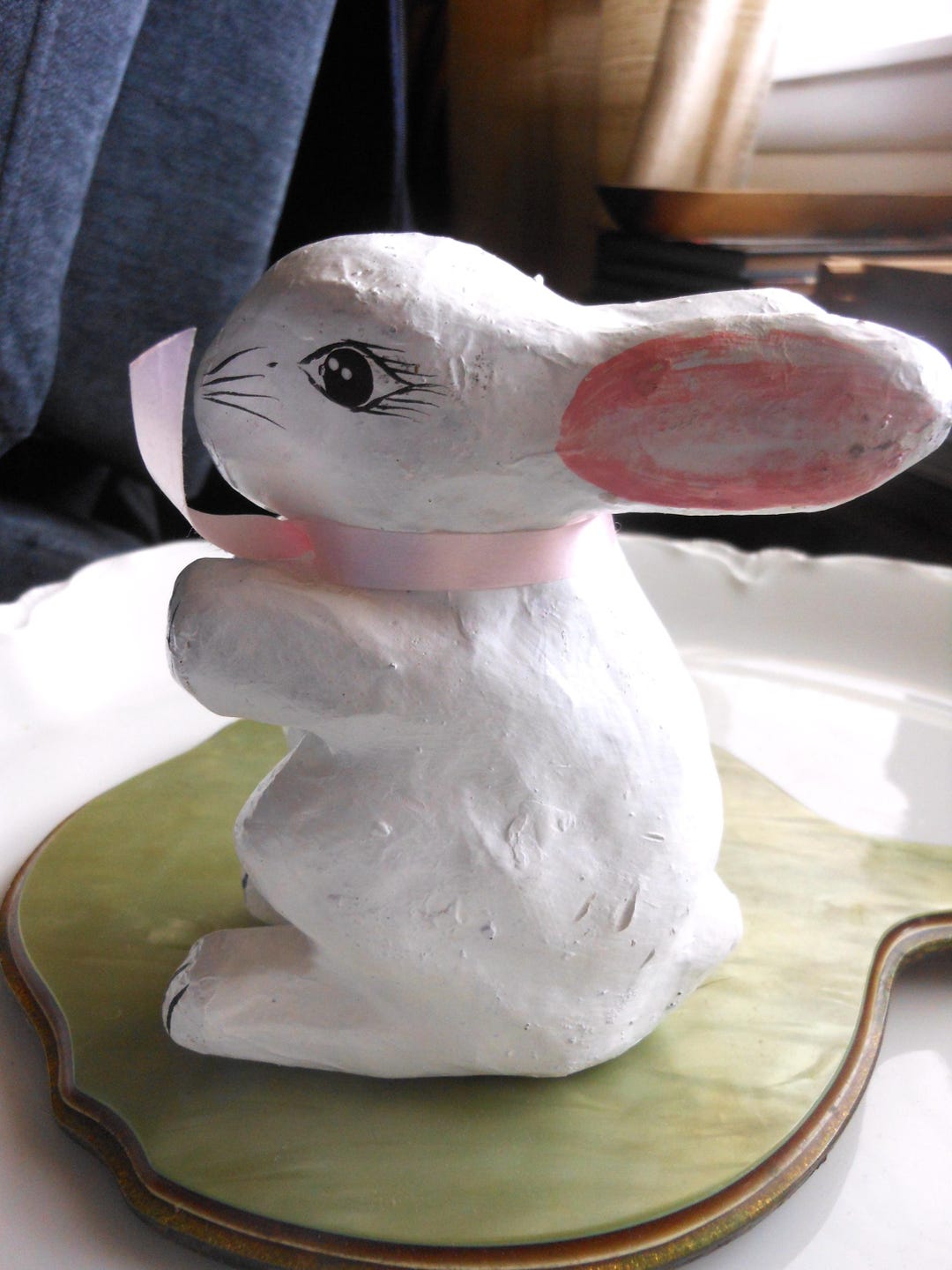 Paper Machay Rabbit Paper Mache Rabbit, Made in the Philippines, Hand Painted Figure - Etsy