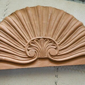 Architectural Wooden Salvage Piece, Shell Shape, SOLD  saved for a customer