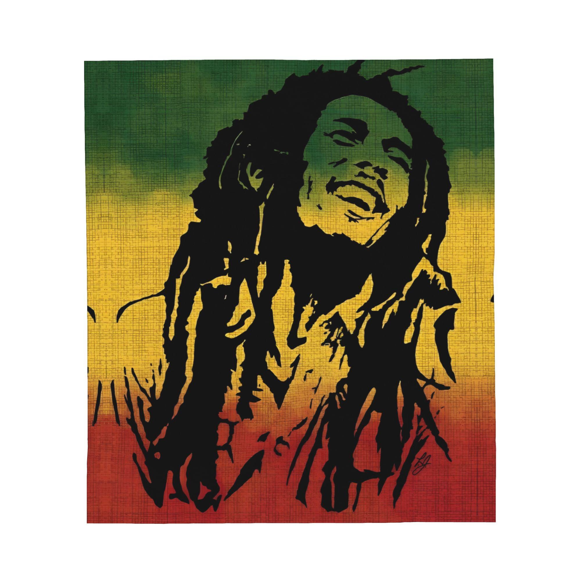 Bob Marley Throw Blanket - Etsy