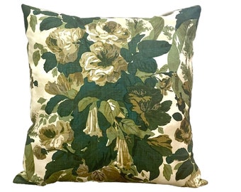 Back ordered until end of May- Michael Smith Grace Willow Green Floral Pillow Cover