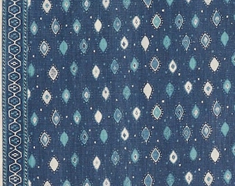 Peter Dunham Oona in Blue, Indigo Blue Pillow Cover