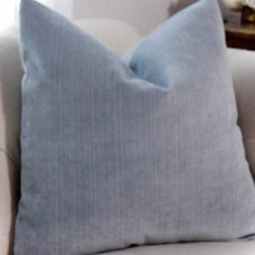 light blue pillow covers