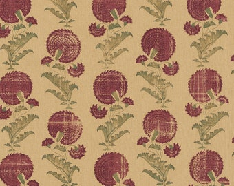 Michael Smith Jasper Indian Flower Burgundy- Pillow Cover