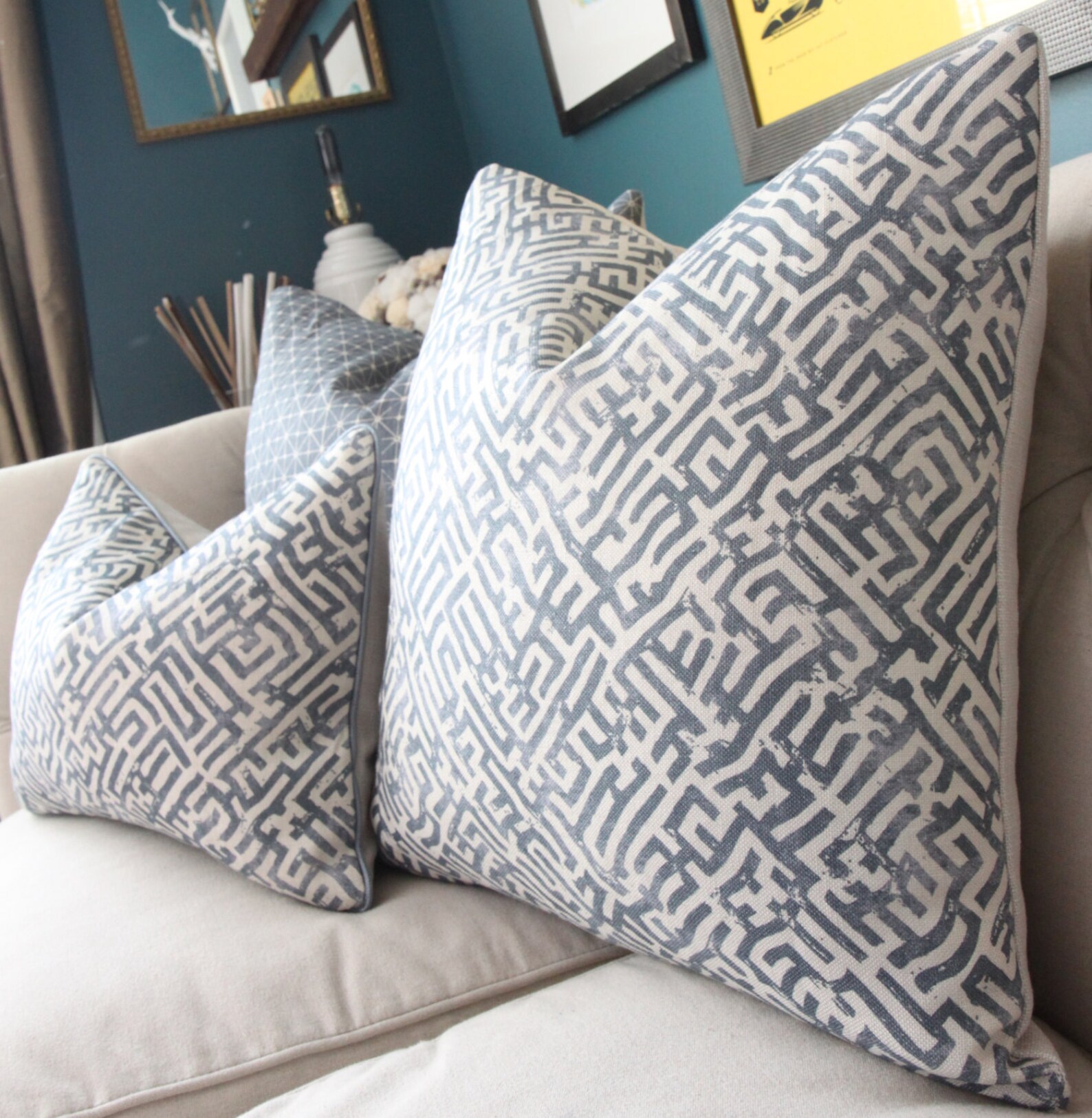 Zak and Fox Pillow Cover BASILICA in Byzantine Home Decor Etsy