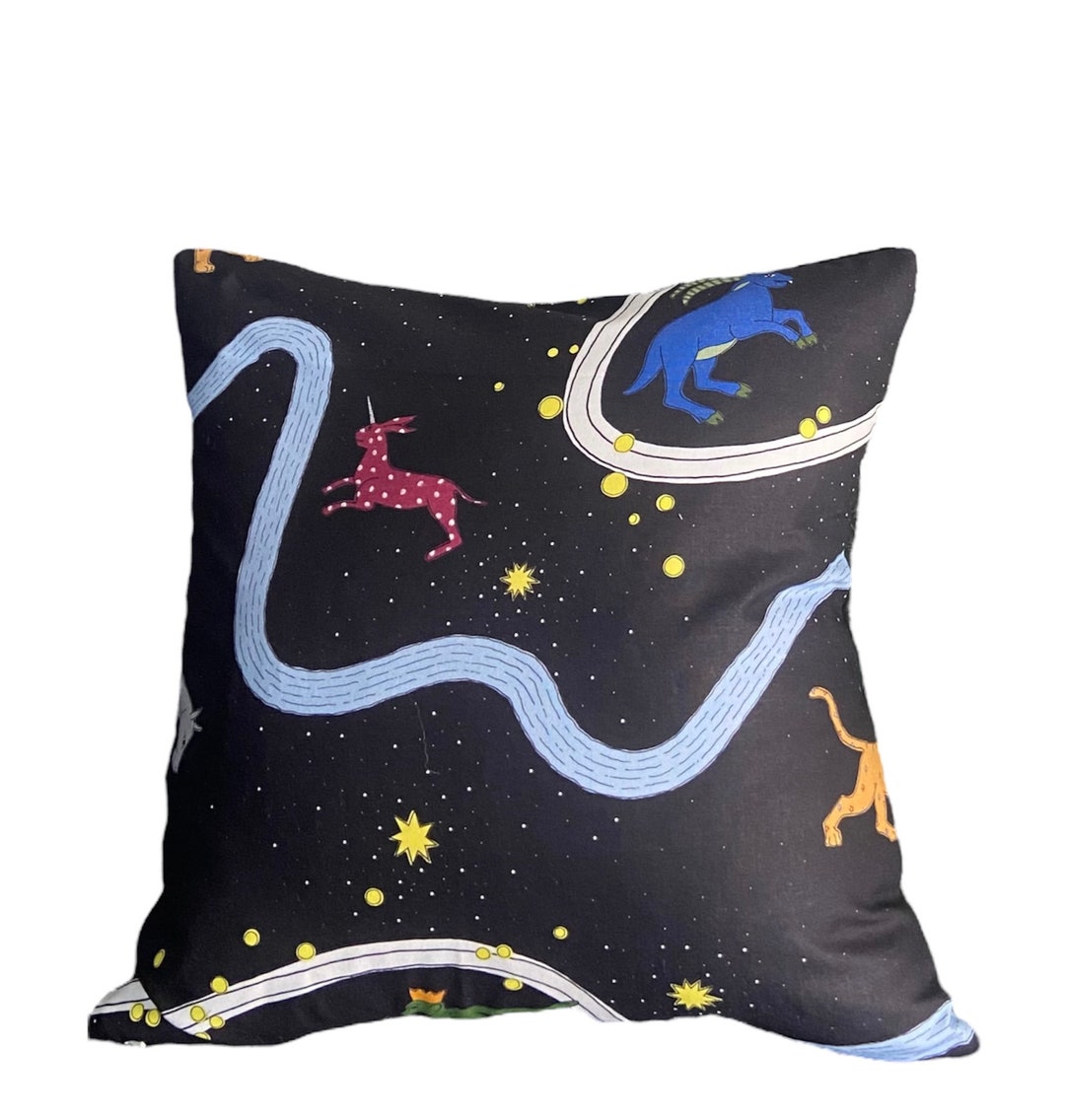Beata Heuman, ASTERIA'S FOLLY NIGHT Whimsical Pillow Cover Etsy