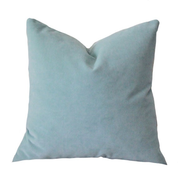 cool blue pillow