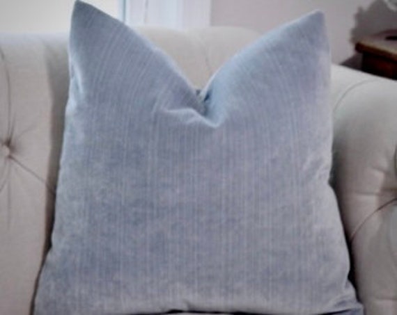 Light blue and gray throw pillows sale