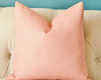 salmon colored pillows