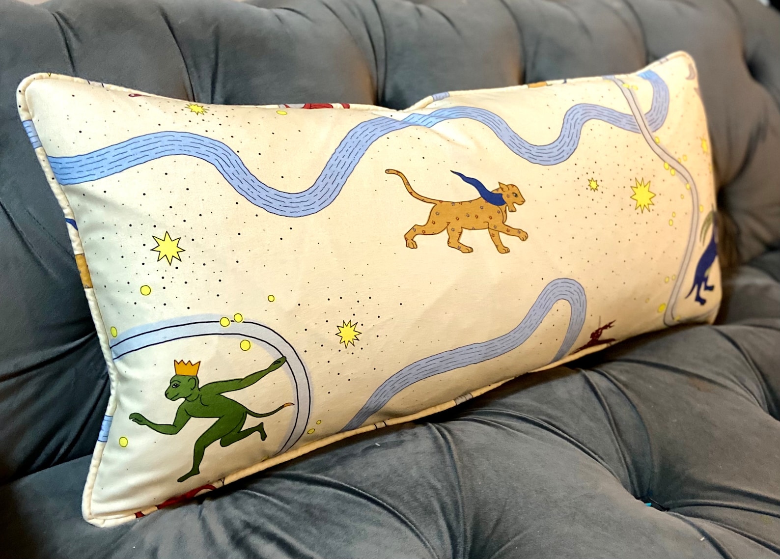 Beata Heuman, ASTERIA'S FOLLY DAY Whimsical Pillow Cover Etsy