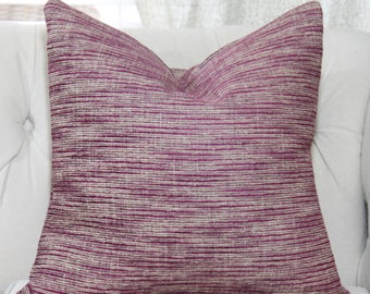 Zimmer and Rohde Pillow Cover - Purple Gray Beige Designer Pillow - Purple Geometric Cushion - Zimmer & Rohde