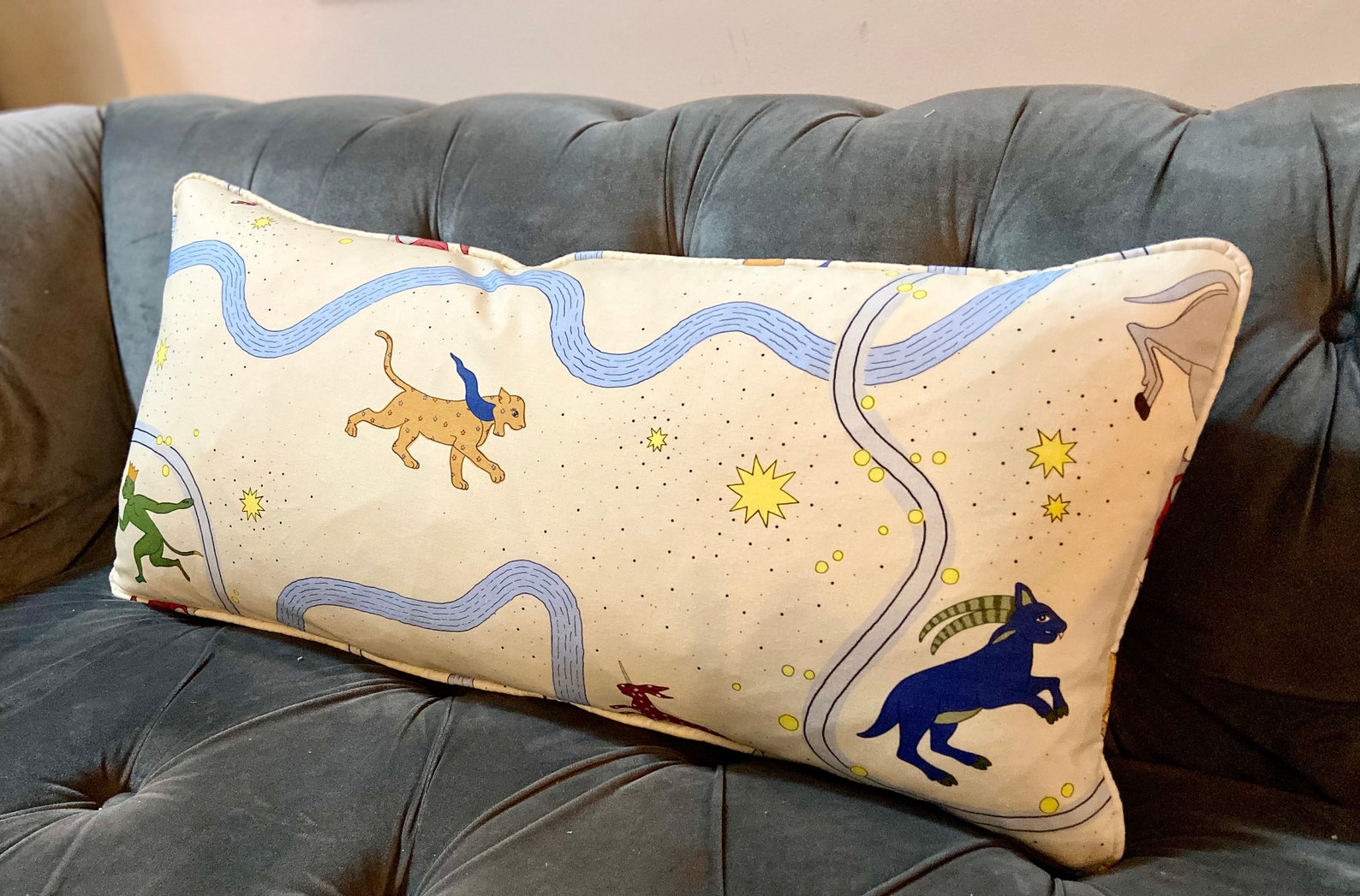 Beata Heuman ASTERIA'S FOLLY DAY Whimsical Pillow Cover Etsy