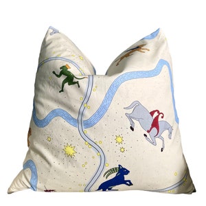 Beata Heuman, ASTERIA'S FOLLY DAY Whimsical Pillow cover image 8