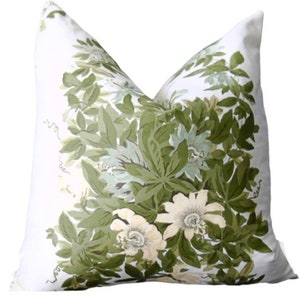 Michael S Smith MALMAISON FONTAINE Pillow Cover Botanical greenery with flowers pillow cover image 3