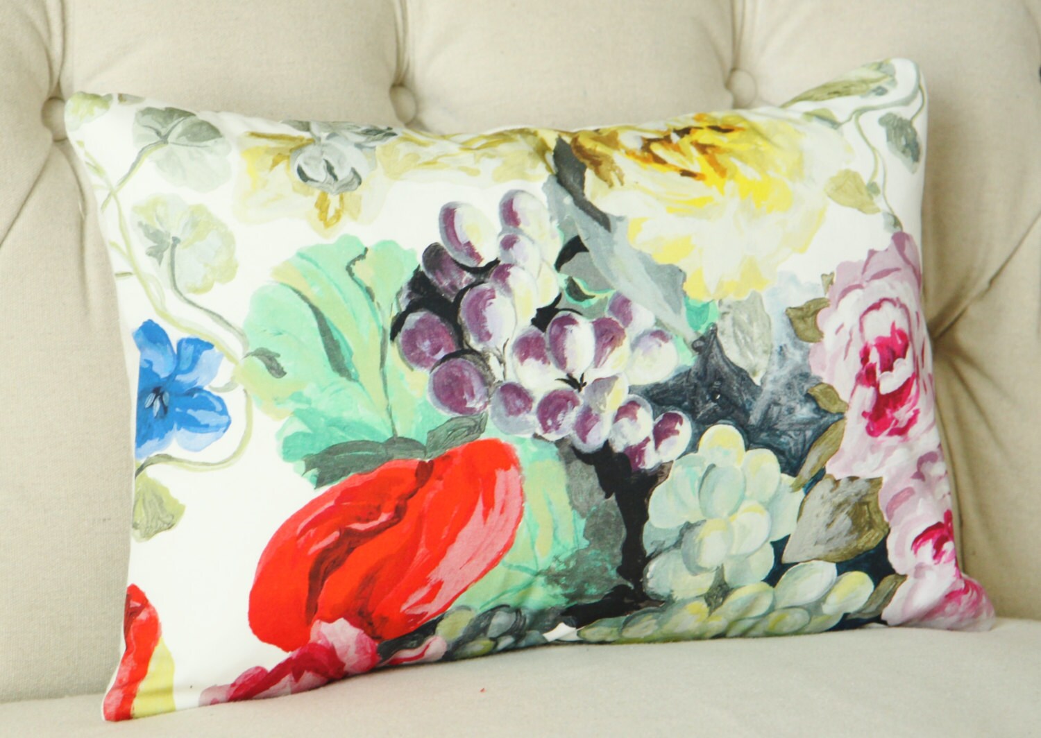 DESIGNERS GUILD ORANGERIE FABRIC CUSHION COVER 18x18" SAME BOTH SIDE