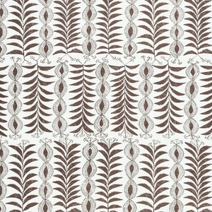 Zanzibar, Brown Performance , Penny Morrison Pillow Cover, Ivory and Brown global block print pillow cover LAST ONE Discontinued