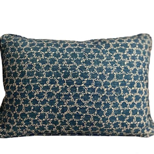 Te, Indigo blue pillow cover, Robert Kime