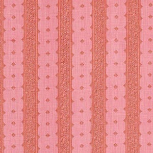 Funda de almohada Peter Dunham Fez en rosa y naranja - Lino de rayas rosas - Almohadas con motivos, funda de almohada Peter Dunham