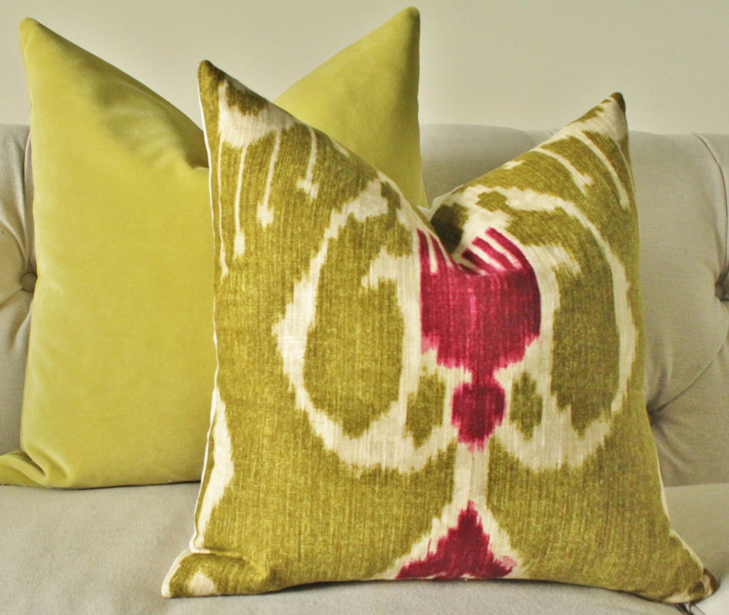 Designer Decorative Pillow Cover Citrine Velvet Pillow Cover Etsy