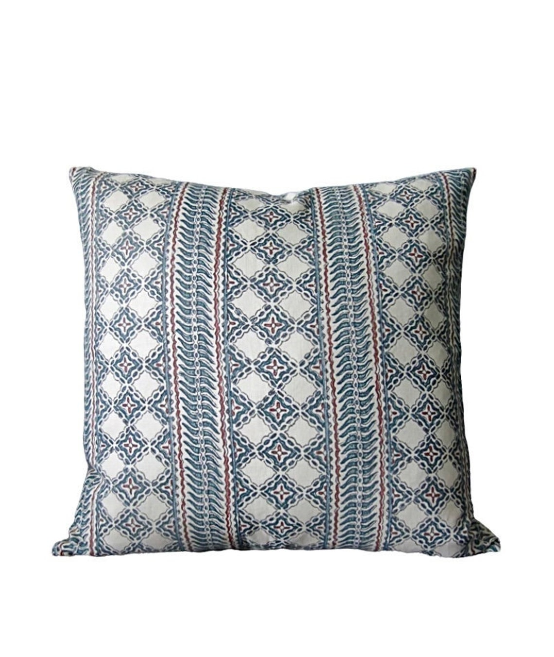 Lisa Fine Pillow Cover Malabar Reverse Monsoon Fabric Etsy