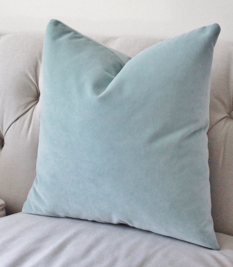 Designer Decorative French Blue Pillow Cover Cool Blue Etsy