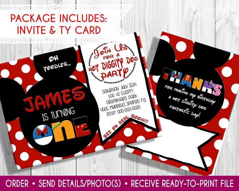 Mickey Mouse birthday invite mickey mouse invitation first birthday Mickey mouse birthday mickey mouse invite minnie mouse birthday