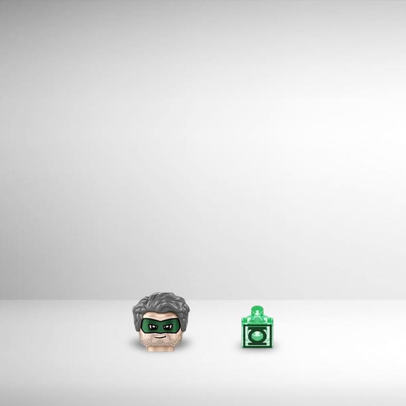 Custom Made Epic Superhero Green Lantern Minifigure Toy - Collectible ...