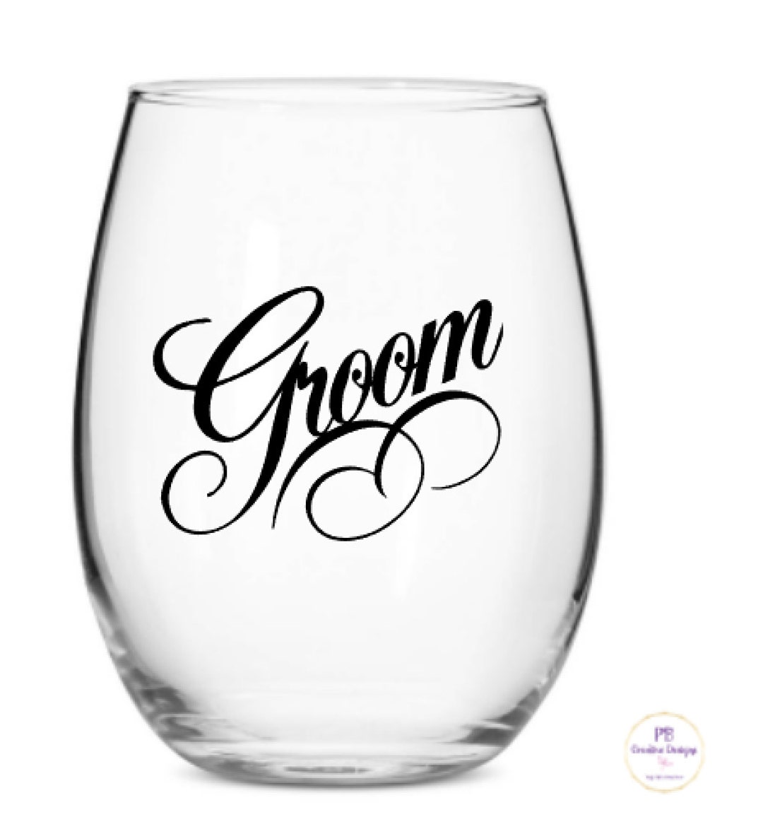 Groom Decal for Wine Glass / DIY Decal / Tumbler Decal Etsy