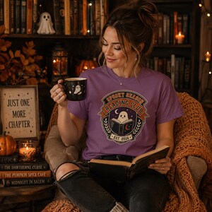Spooky Season Reading Club Shirt, Halloween Book Lover Tee, Ghost Reading Shirt, Spooky Reader Gift, Comfort Colors Halloween