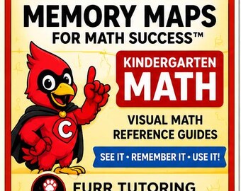 Kindergarten Math Reference Guide | Memory Maps | Printable Visual Learning Resource