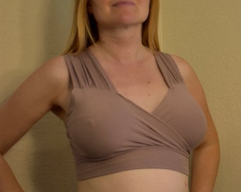 Toffee support bra and/or nursing bra organic bamboo95/lycra5