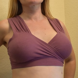 Rose brown support bra and/or nursing bra bamboo60/org.cotton35/lycra5