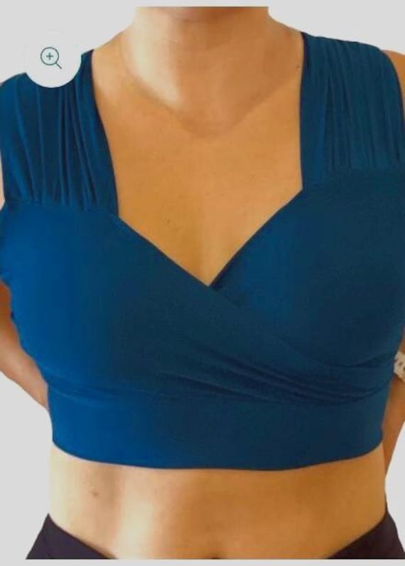 Teal support bra and/or nursing bra bamboo95/lycra5